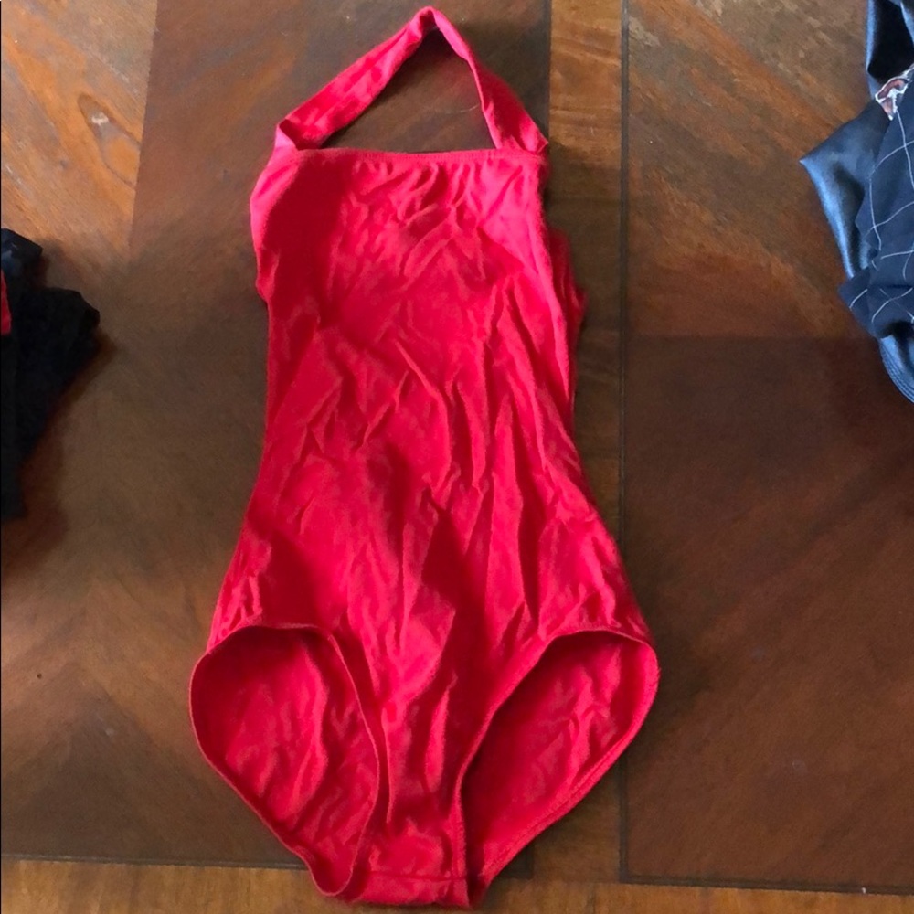 Red leotard!